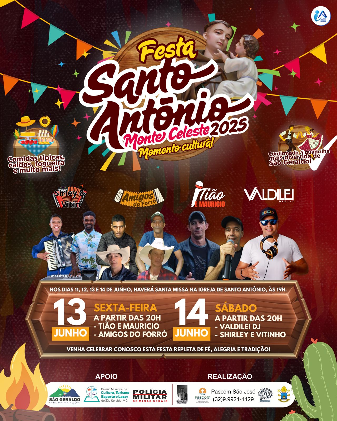 Prefeitura Municipal de São Geraldo - Festa de Santo Antônio