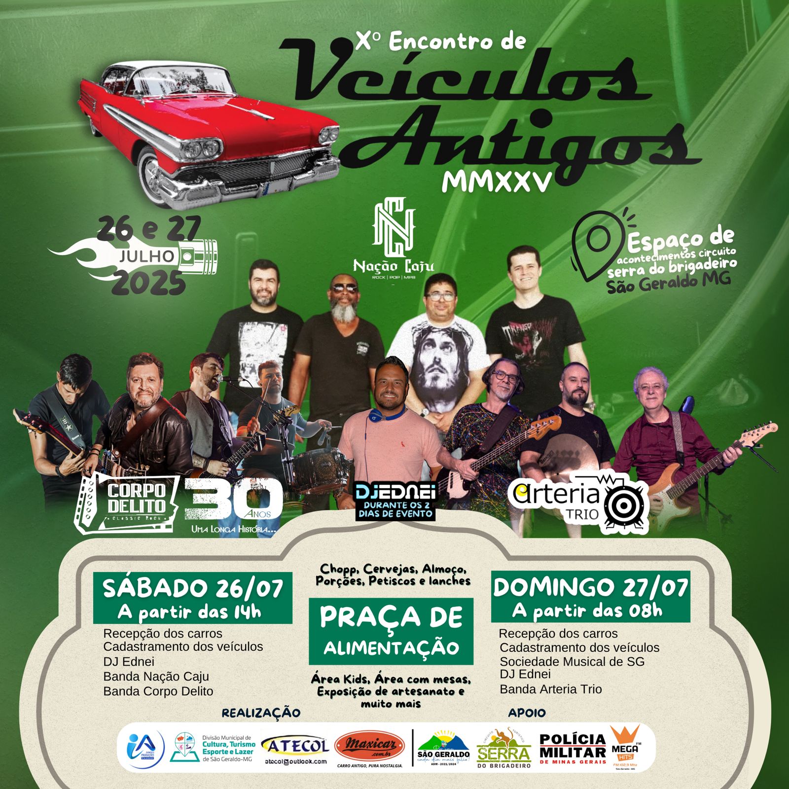 Prefeitura Municipal de São Geraldo - X Encontro de Veículos Antigos de São Geraldo